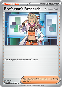 Professor's Research [Professor Sada] 87/91 Pokémon card from Paldean fates for sale at best price
